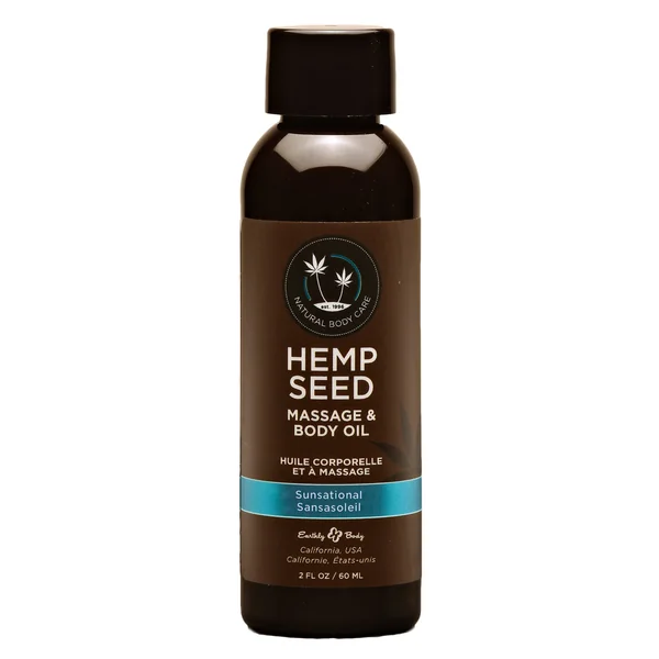 Hemp Seed Massage and Body Oil - Sunsational 2 Fl. Oz/ 60ml