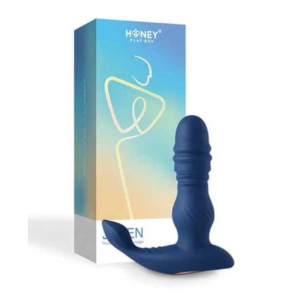 HONEY PLAY BOX Jaden – Thrusting Prostate Massager Vibrating Butt Toy- Black