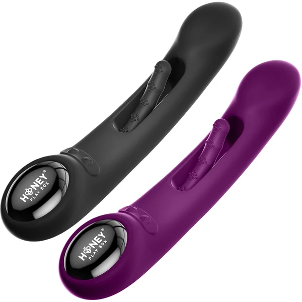Honey Play Box Tempo Pressure Sensing App Controlled Tapping Finger Silicone G-Spot Vibrator