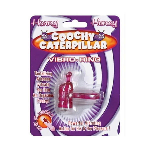 Horny Honey Vibro Ring Coochy Caterpillar - Magenta