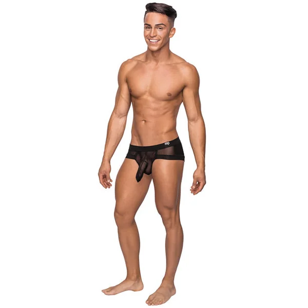 Hoser Stretch Mesh Micro Mini Short Black Md