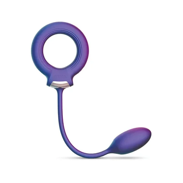 Hueman Eclipse Cock Ring w/Anal Ball – Purple