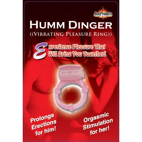 HUMM DINGER PENIS RING CLIT STIM PURP