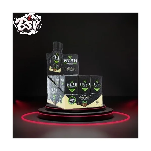 Hush Kratom 10ml Coffee Extract Shots 12pk