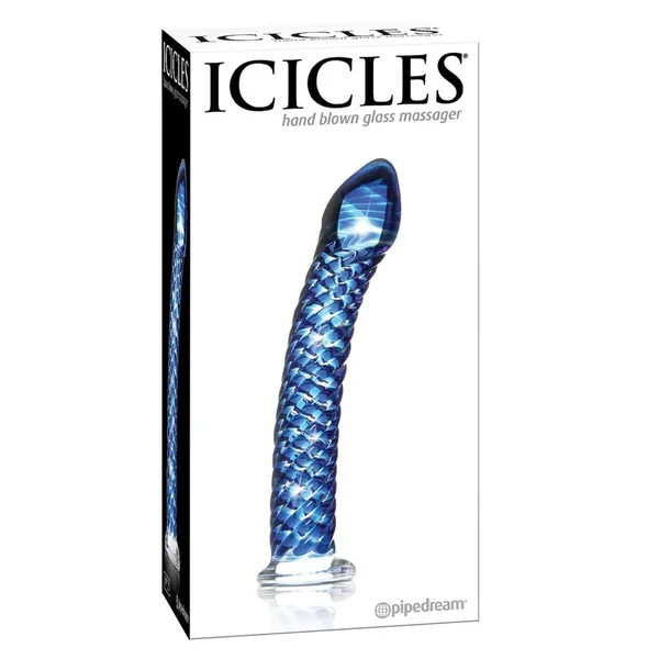 Icicles No. 29 Hand Blown Glass – Clear w/Ridges
