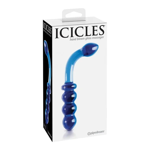 Icicles No. 31 Hand Blown Glass – Blue G Spot
