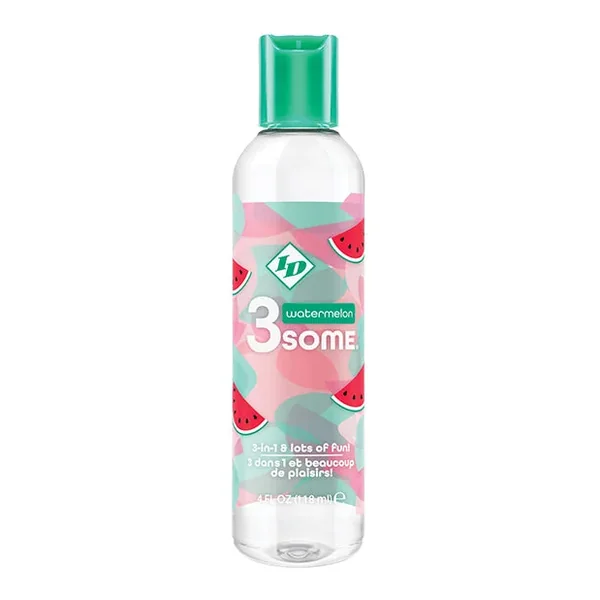ID 3some 3 in 1 Lubricant – 4 oz Watermelon