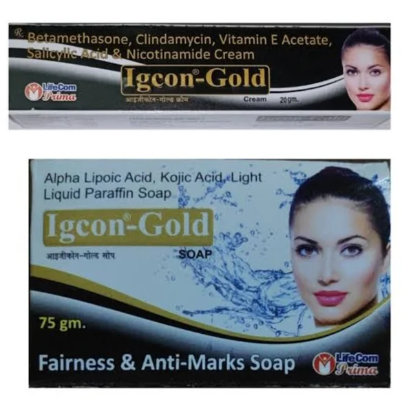 IGCON GOLD CREAM & IGCON GOLD SOAP