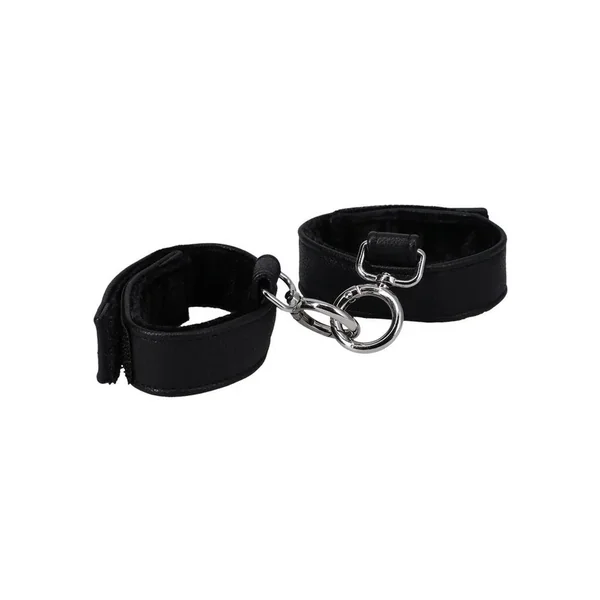 In a Bag Vegan Leather Handcuffs – Black