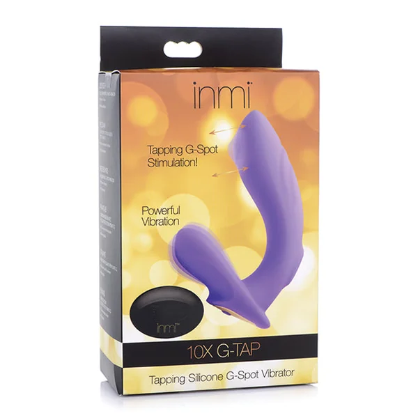 Inmi 10x G-tap Tapping Silicone G Spot Vibrator - Purple