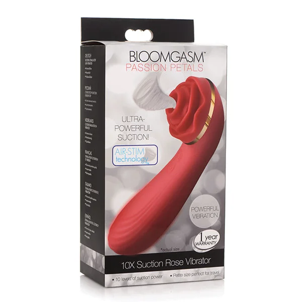 Inmi Bloomgasm Passion Petals 10x Silicone Suction Rose Vibrator