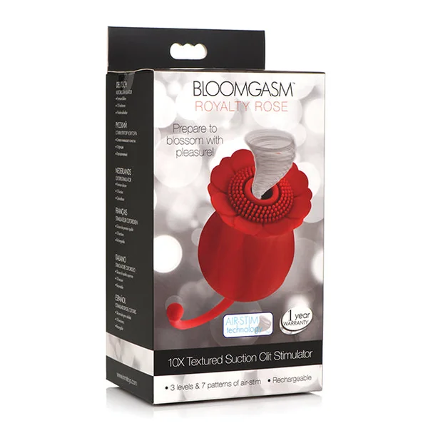 Inmi Bloomgasm Royalty Rose 10x Suction & Clit Stimulator - Red