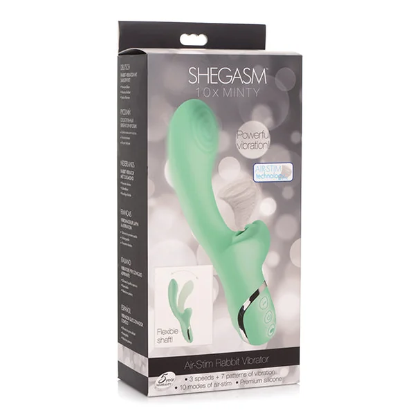 Inmi Shegasm 10x Minty Air Stim Rabbit Vibrator - Mint