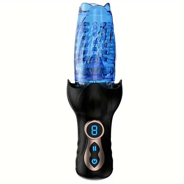 Intelligent Telescopic Rotation LCD Display Auto Male Masturbator