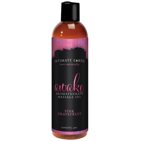 Intimate Earth Awake Massage Oil - 120 Ml Pink Grapefruit