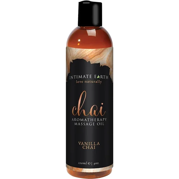 Intimate Earth Chai Aromatherapy Massage Oil Vanilla Chai 4oz