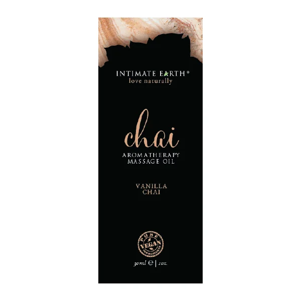 INTIMATE EARTH CHAI MASSAGE OIL FOIL SACHET 1OZ