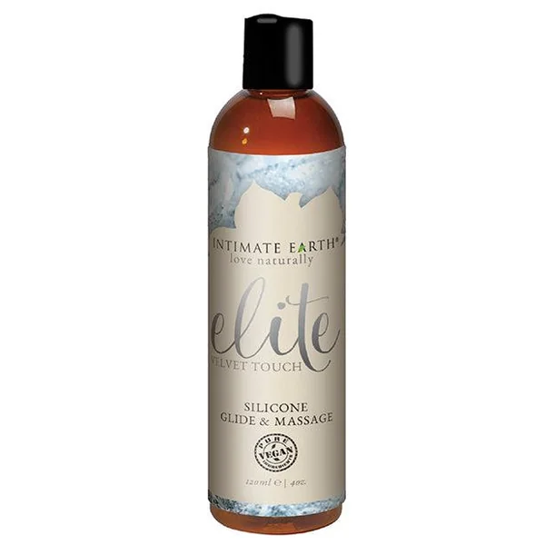 Intimate Earth Elite Velvet Touch Silicone Glide & Massage Oil - 120ml