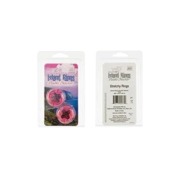 Island Rings - Double Stacker - Pink