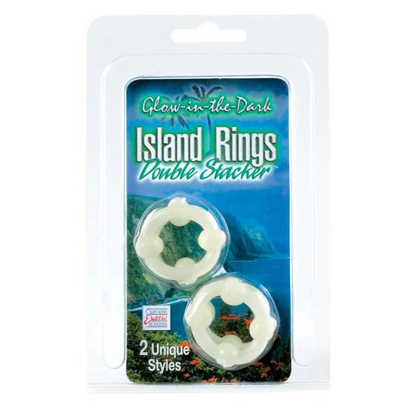 ISLAND RINGS DOUBLE STACKERS- GLOW