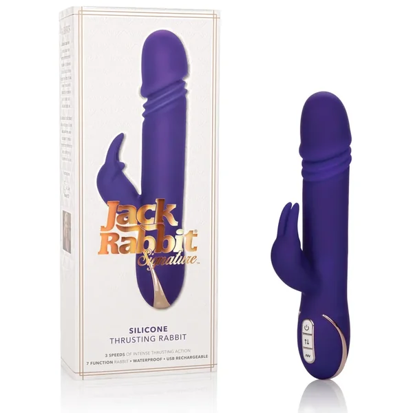 Jack Rabbit Signature Silicone Thrusting Rabbits – Purple