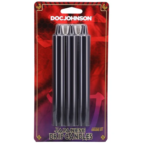 Japanese Drip Candles - 3 Pack - Black