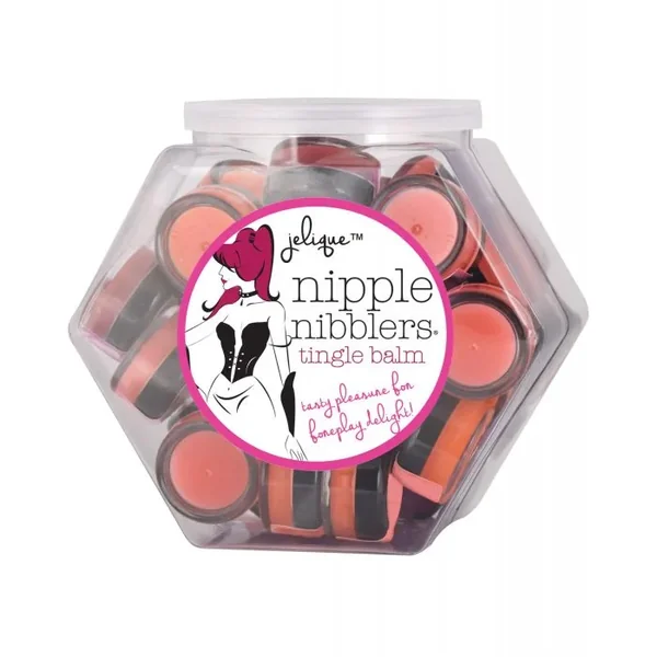 Jelique Nipple Nibblers Tingle Balm Mini Fishbowl – 3 g Asst. Flavors Bowl of 36