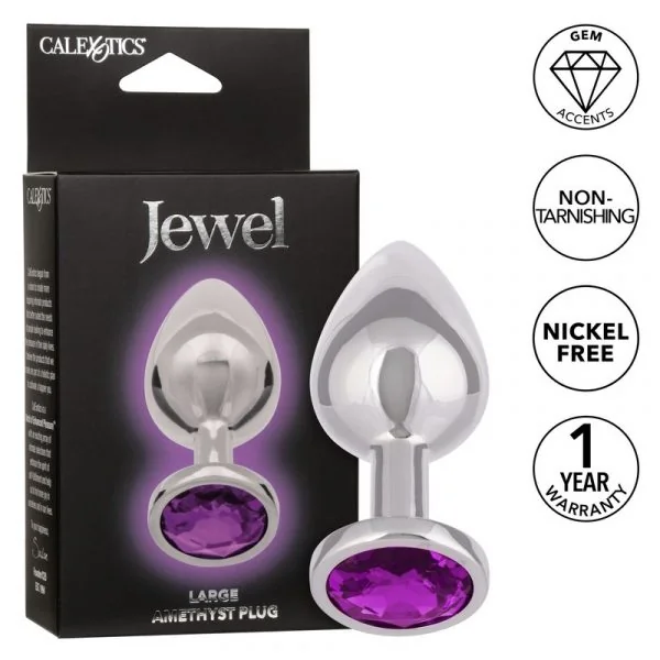 Jewel Amethyst Large Anal Plug by Cal Exotics