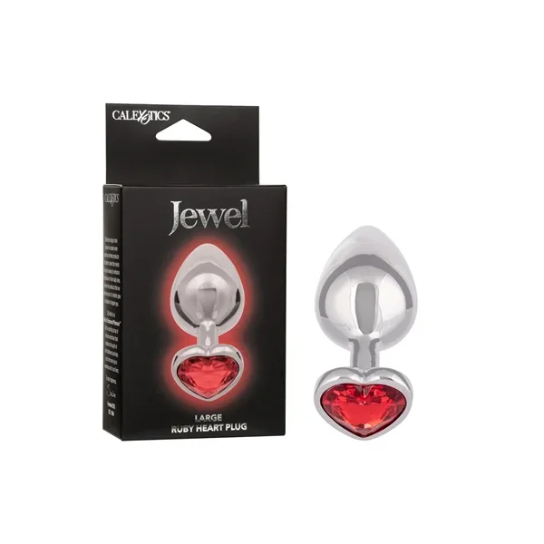 Jewel Large Ruby Heart Plug
