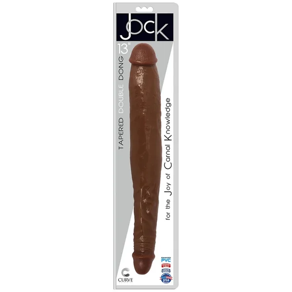 JOCK 13″ Tapered Double Dong – Chocolate