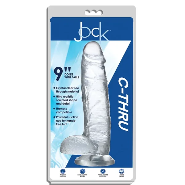 Jock C-Thru 9″ Clear dildo – Clear