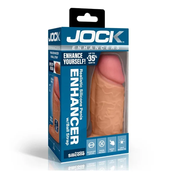 JOCK ENHANCERS PENIS ENHANCER W/ BALL STRAP MEDIUM