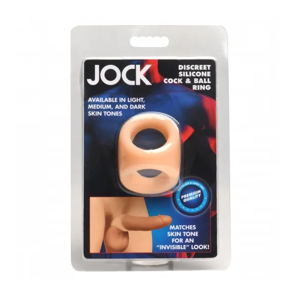 JOCK SILICONE COCK & BALL RING LIGHT