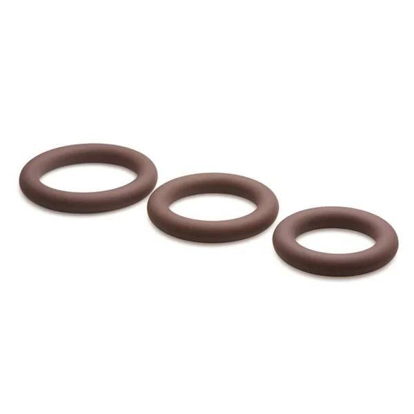 Jock Silicone Cock Ring Set in - Dark
