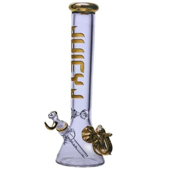 Juicy Jay Gold Elephant Beaker W/ Gold Plated Logo