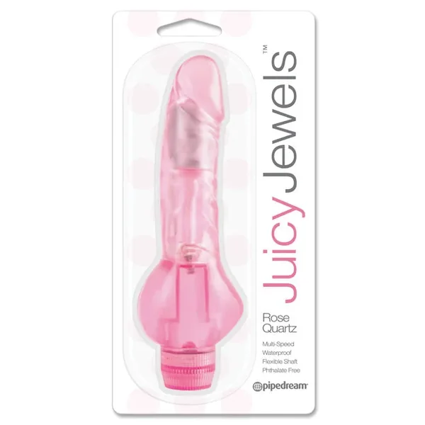 Juicy Jewels Rose Quartz Vibrator – Pink