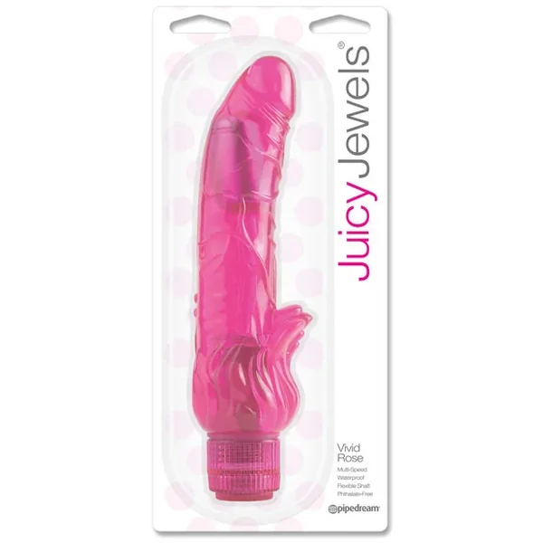 Juicy Jewels Vivid Rose Vibrator – Dark Pink
