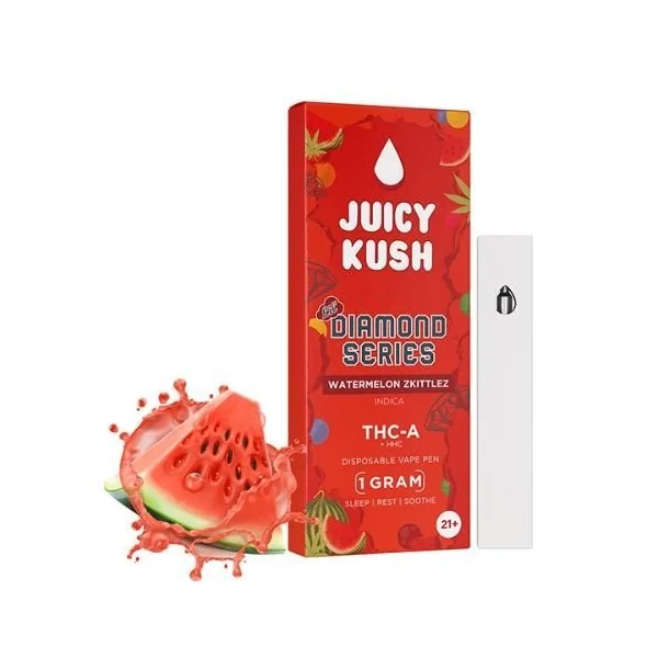 Juicy Kush Diamon Series 1g THC-A Disposable Watermelon Skittlez