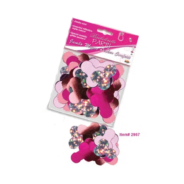 Jumbo Mylar Pecker Party Confetti