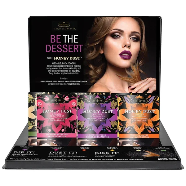 Kama Sutra Honey Dust 1oz Display of 12 (Extended Manufacturer Backorder)