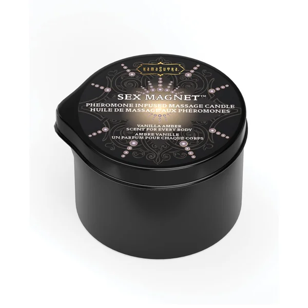 Kama Sutra Sex Magnet Candle w/Pour Spout - Vanilla Amber - 2 oz