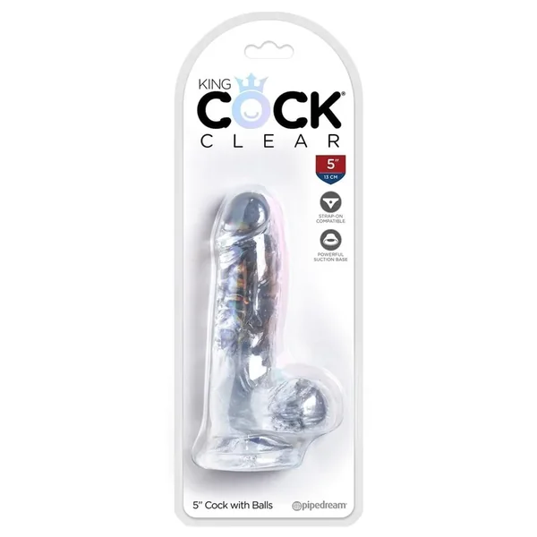 Kc 5 Cock W/balls Clear