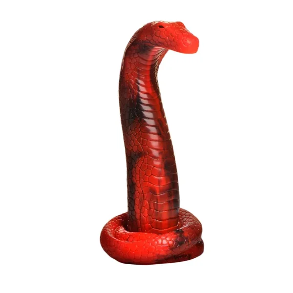 King Cobra 10 Inch Silicone Fantasy Snake Dildo w/ Suction Cup