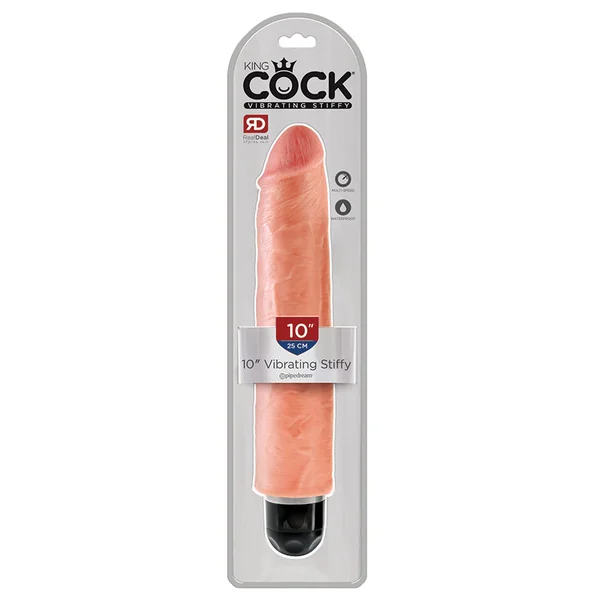 King Cock 10" Vibrating Stiffy - Light