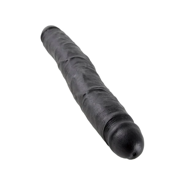 King Cock 12 Inch Slim Double Dildo - Black