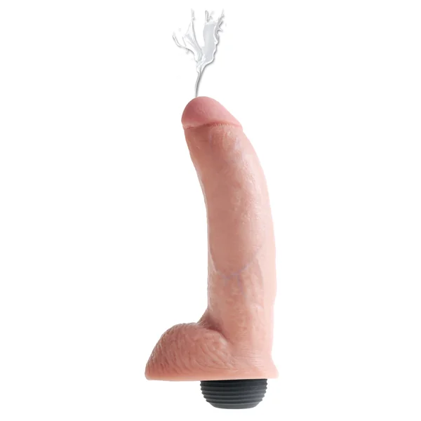 KING COCK 9 IN SQUIRTING COCK W/ BALLS LIGHT