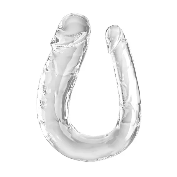 King Cock Clear Large Double Trouble Dildo – Clear