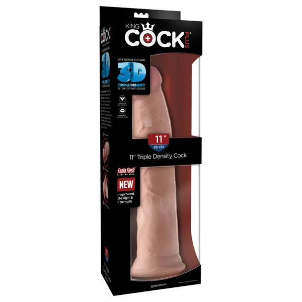 KING COCK PLUS 11 IN TRIPLE DENSITY COCK LIGHT
