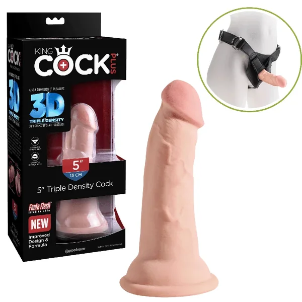 King Cock Plus 5-inch Triple Density Cock Suction Cup Dildo