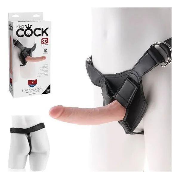 King Cock Strap-On Harness With 7 Inch Dildo